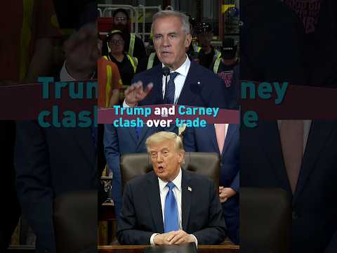 Trump and Carney clash over trade