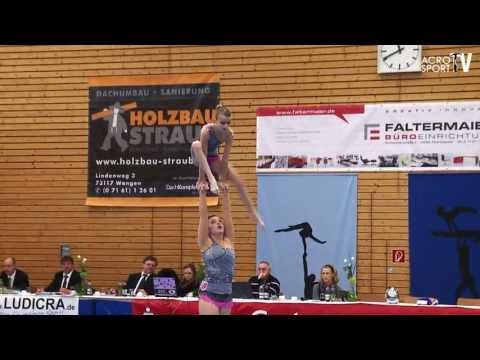 Acro Cup Albershausen 2013 Womens Pair Balance Youth Germany - Caro-Bauder Seckler