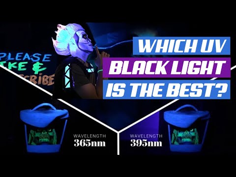 Difference between 365nm and 395nm UV Black Light Flashlights Explained