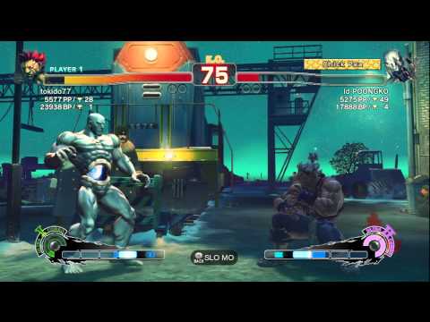 TOP AKUMA - Tokido (Akuma) vs POONGKO (Seth) - Replay Match X360 - OTF SF4AE