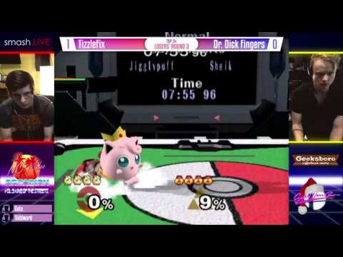 NC Arcadian III Top 24 L3 - TizzleFix (Jigglypuff) vs Dr. Dick Fingers (Sheik)