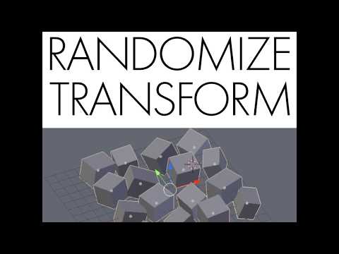 Daily Blender Tip 71 - Randomize Transform