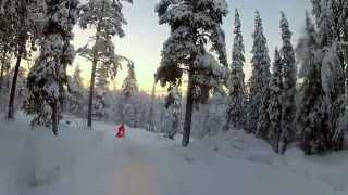 preview picture of video 'Snowscooter Safari Harriniva Muonio Finland (Lapland) Part1 UNCUT'