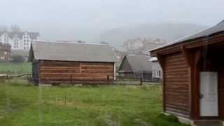 preview picture of video 'Карпаты. Дождь в Карпатах. село Паляница вблизи Буковеля.'