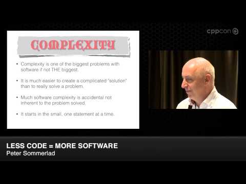 Lightning Talks: Less Code = More Software - Peter Sommerlad [ CppCon 2014 ]