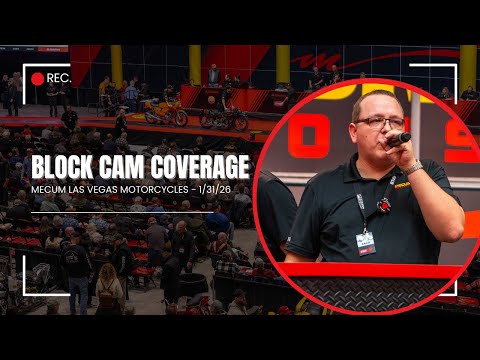 Mecum Las Vegas Motorcycles Live Block Cam: Saturday, Jan. 31, 2026