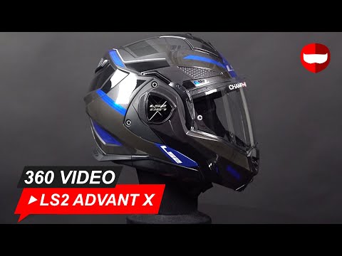 LS2 Advant X Spectrum Black Titanium Blue - Showcase