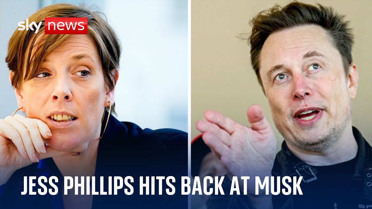 Jess Phillips hits back at Elon Musk as Tories call for inquiry into grooming gangs