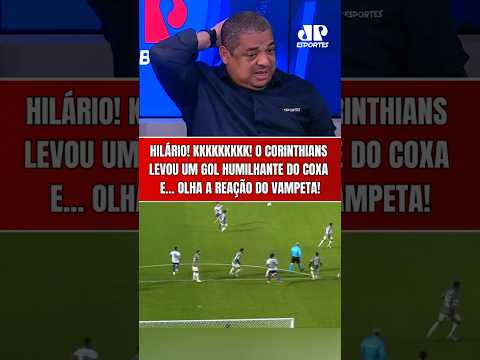 KKKKKKKK! OLHA A REAÇÃO DO VAMPETA COM O GOL HUMILHANTE QUE O CORINTHIANS LEVOU DO CORITIBA!