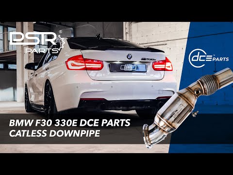 BMW F30 330e B48 DCE Parts Catless Downpipe with Custom Valvetronic Catback || Straight Pipe Revving