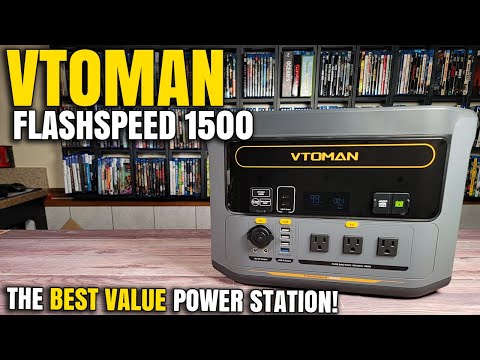This Is An Incredible Value! | VTOMAN FlashSpeed 1500 LiFePo4 Power Station Review