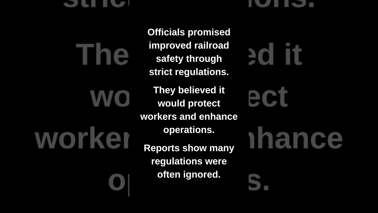 Officials promised improved railroad safety through strict regulations.