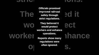 Officials promised improved railroad safety through strict regulations.
