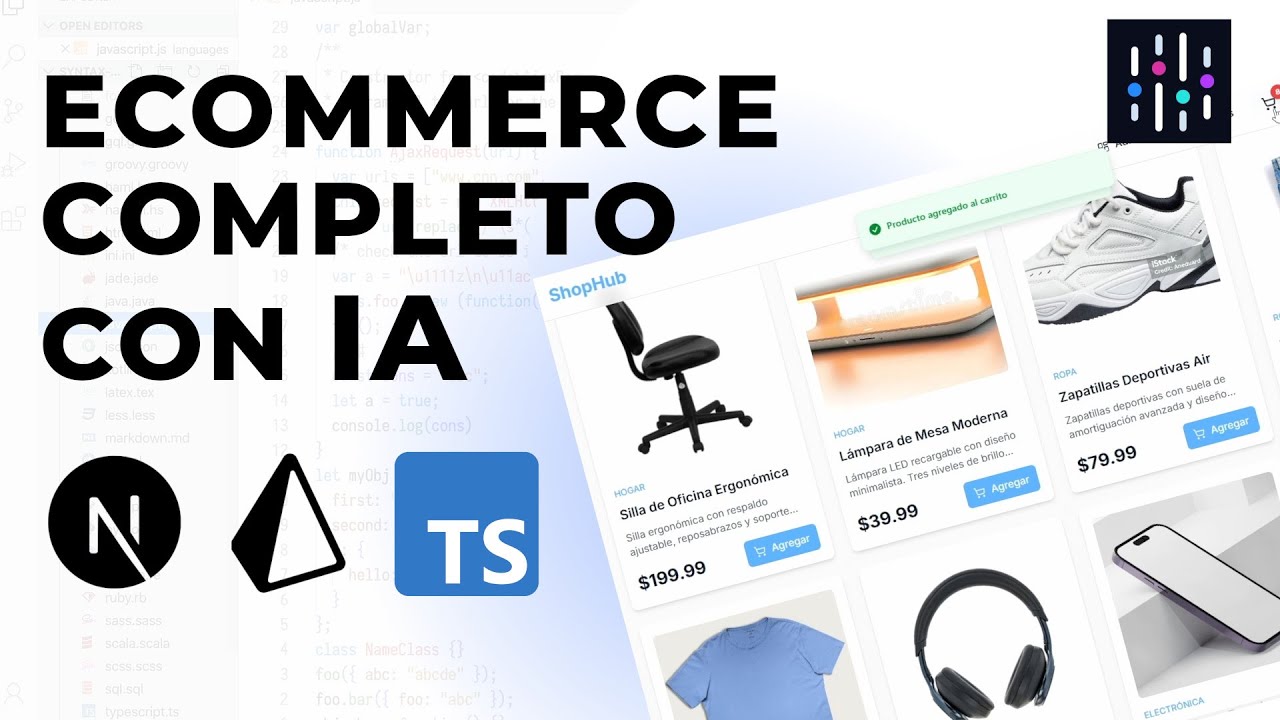 Desarrolla un E-commerce Fullstack con IA