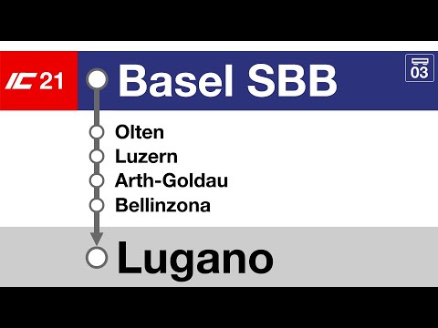SBB FFS Ansagen/annunci » IC21 Basel SBB — Lugano (2022) | SLBahnen