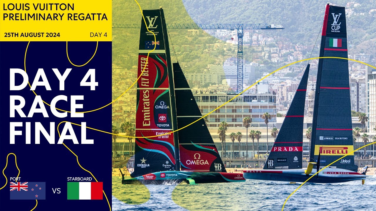 Emirates Team New Zealand vs. Luna Rossa Prada Pirelli - Full Race 25/08/2024