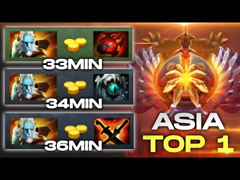 Reason Why He Is Still Asia Top 1 MMR - Insane Fast Farm Items Amazing Carry Dota 2