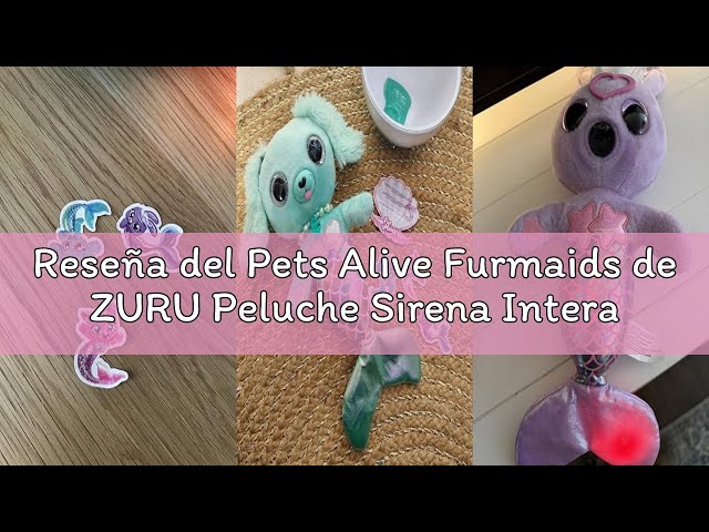 Vídeo relacionado con Pets Alive Furmaids de ZURU Peluche Sirena Interactivo con Luces y Sonidos para niña(Green Puppy)