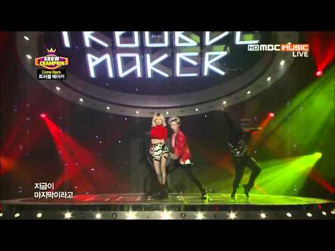 [1080HD]131030 Trouble Maker-Attention & Now @ Show Champion Comeback Stage