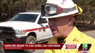 KCRA 3 News Gann Fire update 8/5/26 noon newscast