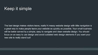 15 key tips for the success of a small business website