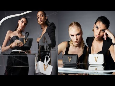 Cynthia Arrébola, Mona Tougaard, Vilma Djöberg VERSACE Spring Summer Advertising Campaign.