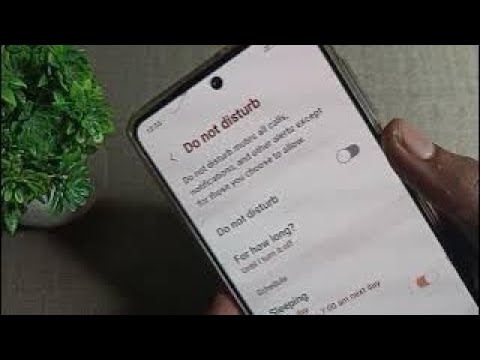 Do Not Disturb Mode Samsung galaxy A53, how to enable do not disturb mode