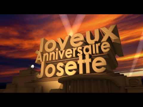 Joyeux Anniversaire Josette