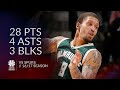 Michael Beasley 28 Pts 4 Asts 3 Blks Vs Spurs 16 17 Season