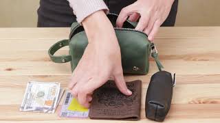 Шкіряна косметичка унісекс Grande Pelle 11571 зелений