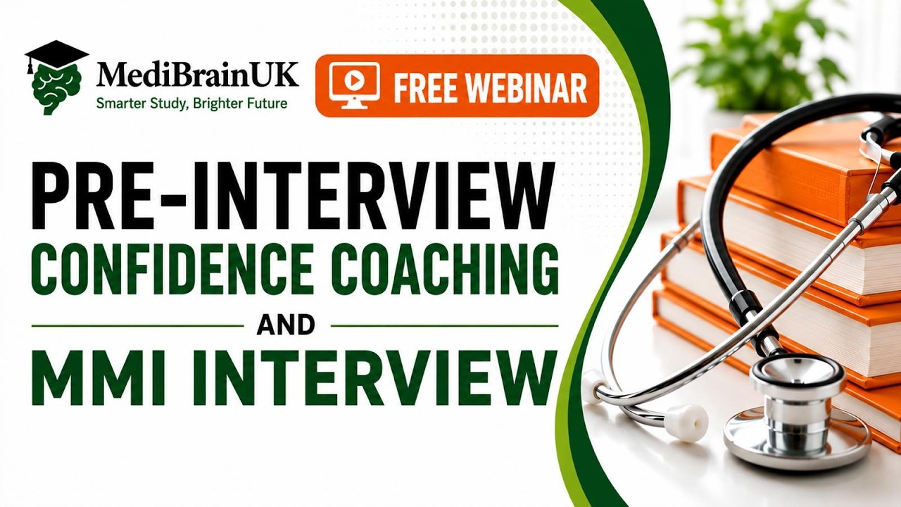 Pre-Interview Confidence Coaching for Aspiring Medics — MediBrain UK Webinar
