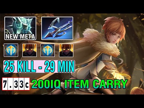Monster Unleashed [Marci] Hard Carry With 200IQ Item Build No Mercy 25Kill 29Min Dota2 7.33C