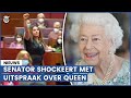 Senator op vingers getikt na sneer richting Queen Elizabeth