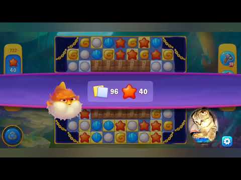 Fishdom 2022, no Boosters,  722  level  -  прохождение без бустеров,  722  уровень.