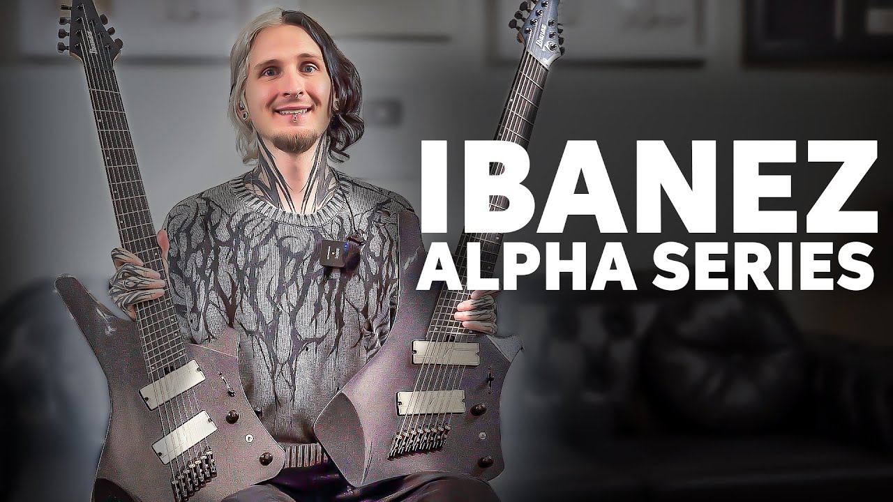Ibanez Unveils NEW Alpha Series Guitars | A527 & A528 Multi-scale Guitars - YouTube