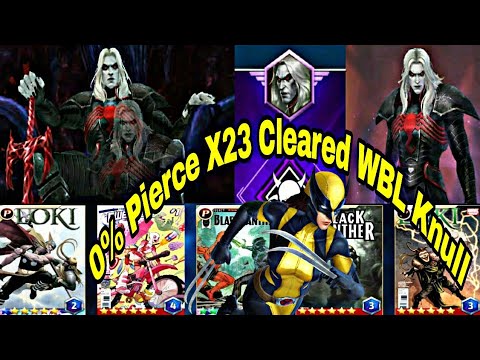 0% Pierce Damage How To Win WBL Knull With X23 | X23 Worth For Transcend? - Marvel Future Fight