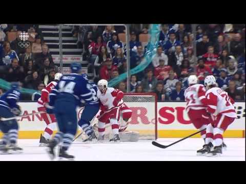 Franson Goal - Red Wings 0 vs Leafs 1 - Dec 21st 2013 (HD)