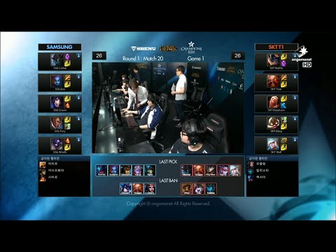 SSG vs SKT Game 1 Highlights - SAMSUNG GALAXY vs SK TELECOM T1 - W3 LCK Champions Korea Summer
