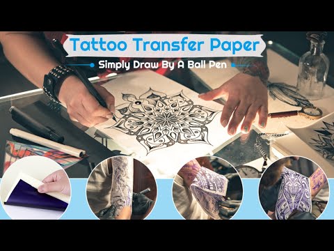 cridoz Tattoo Transfer Paper, Cridoz 35 Sheets Stencil Transfer Paper for Tattooing, A4 Size