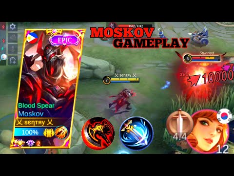 SENTRY~BEST BUILD MOSKOV 2022 PT29 FULL CRIT + SPEED ATTACK MOSKOV GAMEPLAY|MLBB|