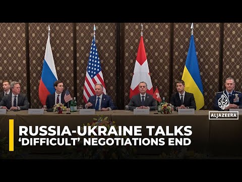 Russia-Ukraine talks in Geneva end with no breakthrough after 'difficult' negotiations