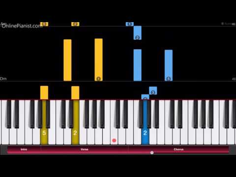 Sword Art Online - Crossing Field - Piano Tutorial - Easy Version