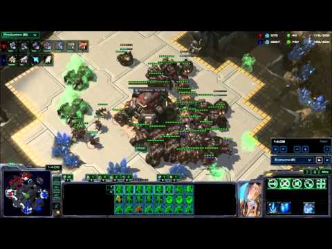 LotV Beta: Late game PvT with Huge Air Armies!