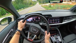 [Winding Road] 2023 Audi S3 - POV Test Drive (Binaural Audio)