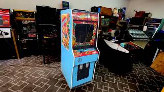 Nintendo's Donkey Kong 3 Arcade Game With The Bezel Bolted In.....