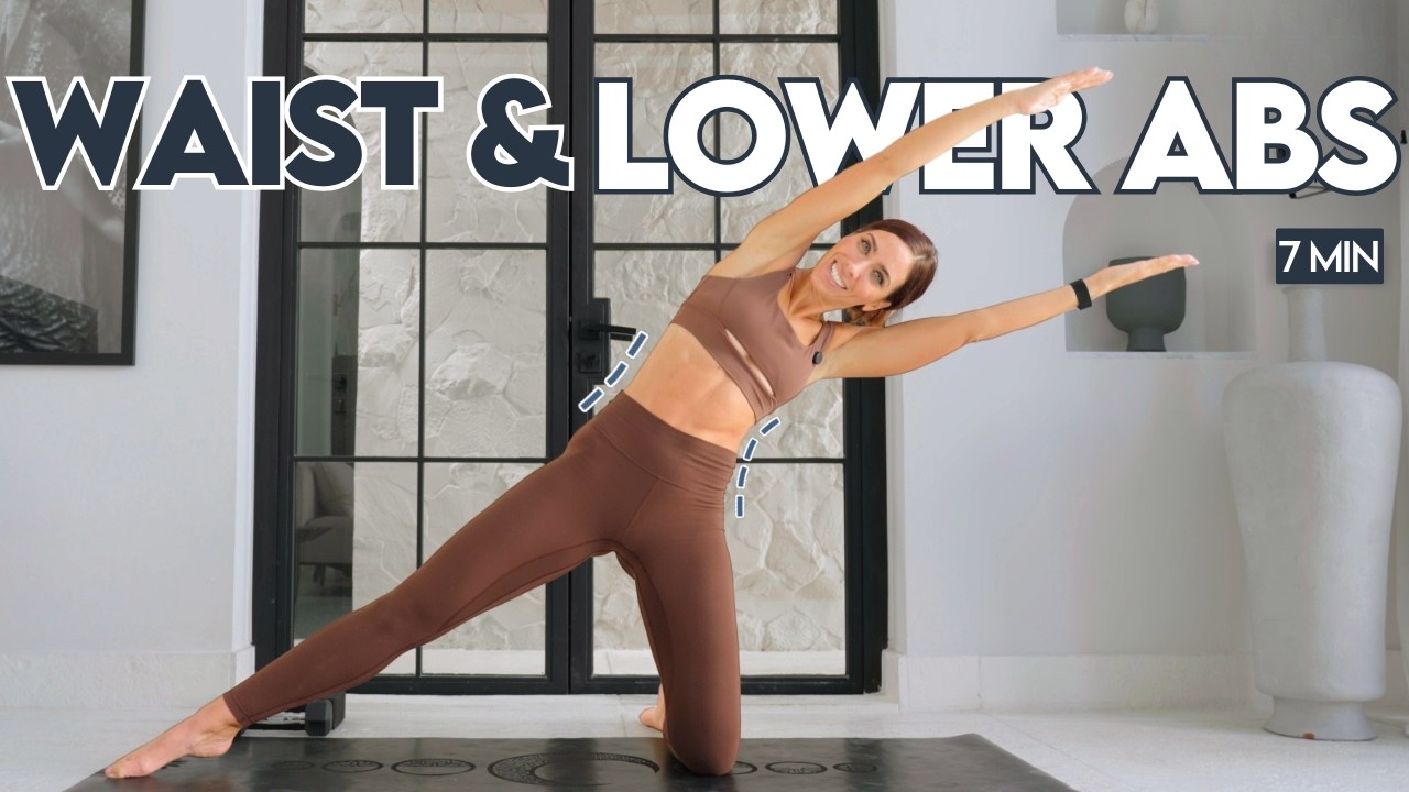 10 Min Pilates Waist & Core Routine with Dumbbells | Daily At-Home Abs Workout - YouTube