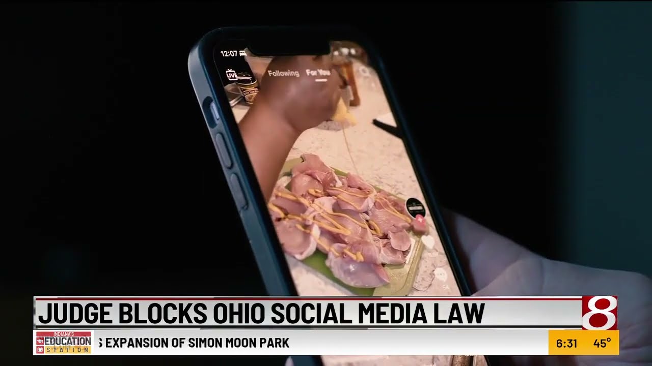 Federal judge blocks Ohio law regulating kids' access to social media