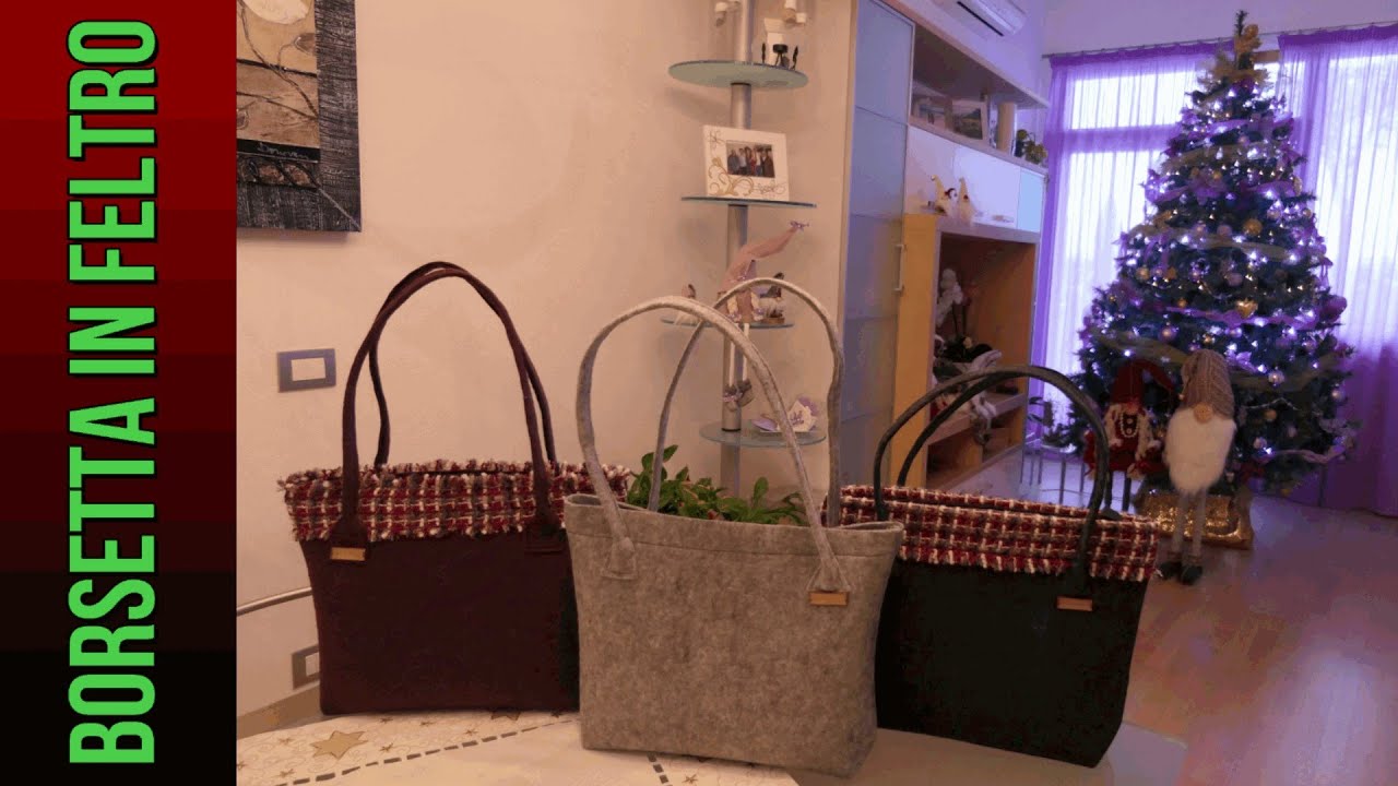 Tutorial Borsetta in feltro - Handbag
 felt tutorial