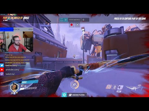 INSANE POTG! ARRGE HANZO GOD GAMEPLAY OVERWACTH SEASON 36