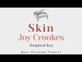 Skin - Joy Crookes (Original Key Karaoke) - Piano Instrumental Cover with Lyrics